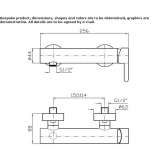 External single-lever shower faucet Hejnice