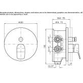 Concealed single-lever shower faucet with diverter Perkata