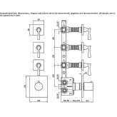 4-hole, concealed thermostatic shower faucet Zamostea