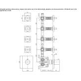 5-hole thermostatic concealed shower faucet Kerman