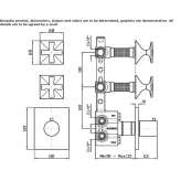 3-otworowa termostatyczna bateria prysznicowa Zamostea