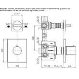 Thermostatic shower faucet with switch Kerman