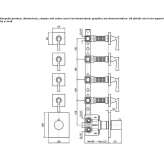 5-hole, concealed thermostatic shower faucet Zamostea