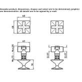 Concealed shower faucet with 2 holes Zamostea