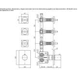 4-hole thermostatic concealed shower faucet Kerman