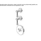 3-hole, concealed thermostatic shower faucet Solarino