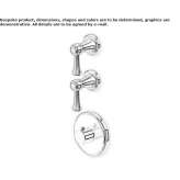 3-hole, concealed shower faucet Solarino