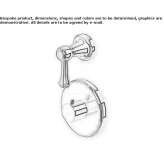 2-hole, concealed shower faucet Solarino