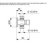 Self-closing stainless steel shower faucet Dualchi