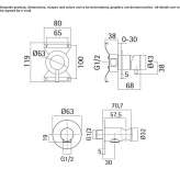 2-hole shower set with hand shower Kuhmo