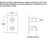 Single-lever thermostatic shower faucet Nestoita