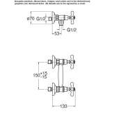 Shower tap with individual rosettes Sebnitz