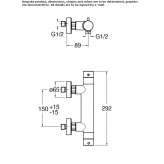 External thermostatic shower faucet Marki