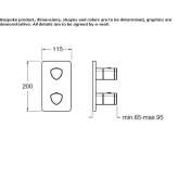 Single-lever thermostatic shower faucet Ilford