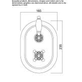 Thermostatic brass shower faucet Molkom