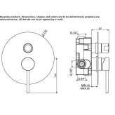 Single-lever shower mixer with plate Palizzi