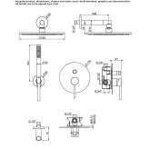 Concealed shower set with diverter, single handle Buynichy