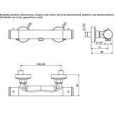 Thermostatic external shower faucet Palizzi