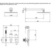 Concealed shower faucet with a shower head Moimacco