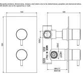 Termostatyczna bateria prysznicowa podtynkowa Buynichy