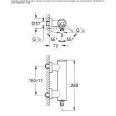 2-hole external shower faucet Vryses