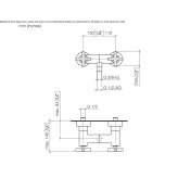 2-hole external shower faucet Ojrzen