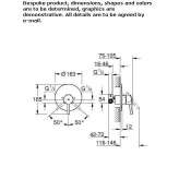 Single-lever shower mixer with plate Budingen