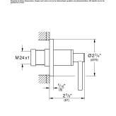 1-hole external shower faucet Vryses