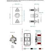 Thermostat with 2 valves Narince