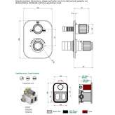 Thermostat with 2-way switch Pacora