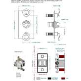 Thermostat with 2 valves Nizip