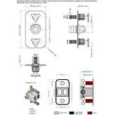 Thermostat with 2 valves Catarina