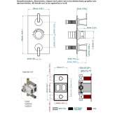 Thermostat with 2 valves Fiss