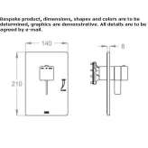 Concealed thermostatic shower faucet Sundown