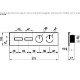 External thermostatic shower faucet Maaninka