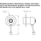 Concealed shower faucet with one handle Tutak