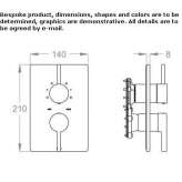 2-hole shower faucet with diverter Nyrsko