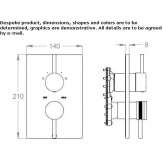 2-hole shower faucet with diverter Ziduri