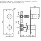 Concealed thermostatic brass shower faucet Beznea