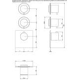 3-hole metal shower tap Lubian