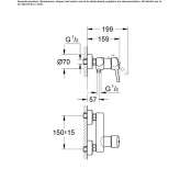 Single-lever shower faucet Budingen