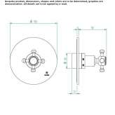 3-hole shower tap Cerrina