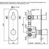 Concealed thermostatic brass shower faucet with diverter Bobitz