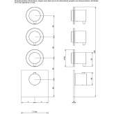 4-otworowa, metalowa bateria prysznicowa Lubian