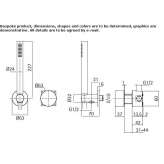 Shower faucet with a hand shower Etucuaro