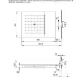 Shower tap with hand shower and overhead shower Zagar