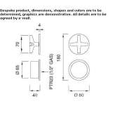 Thermostatic mixer kit Cuitiva