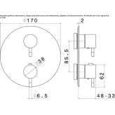 Shower tap with thermostat Chichica