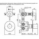 2-hole thermostatic brass shower faucet Lassee