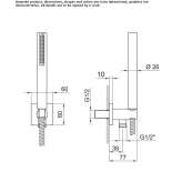 Shower faucet with a hand shower Zagar